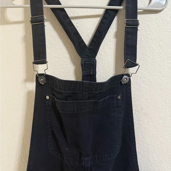JustFab Black Denim Overalls Women’s Size 33 - Picture 2 of 7